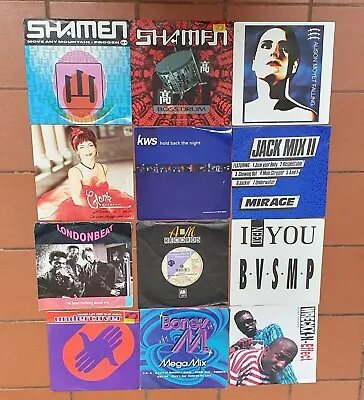 £5 • Buy 12 X 7'' SINGLES VINYL RECORDS All 1990s Various Artists Pop, Electronic, Dance