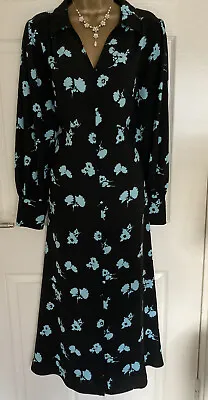 £32.99 • Buy Marks And Spencer Floral Midi Shirt Dress Size 12 Reg Bnwt