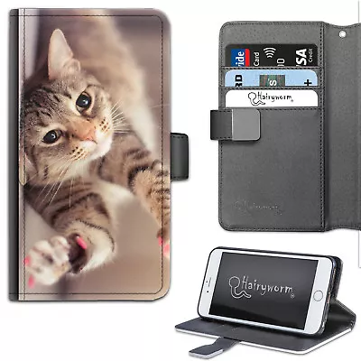 Brown Cat Paws PU Leather Wallet Phone Case;Flip Case;Phone Cover • $47.48