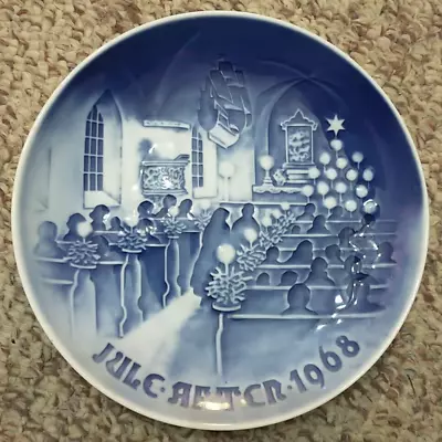 B & G Bing And Grondahl - Denmark 1968 Annual 7  Christmas Plate   Jule After  • $7