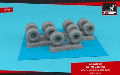 XB-70 Valkyrie Wheels W/ Weighted Tyres 1/72 Armory  AW72324 • $19.19