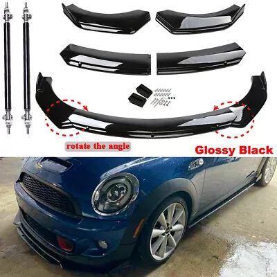 For Mini Cooper S R56 F56 Front Bumper Lip Body Kit Spoiler Splitter Gloss Black • $59.99