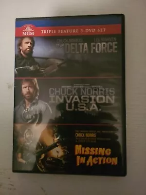 DVD Triple Feature The Delta Force/Invasion U.S.A./Missing In Action • $6.77