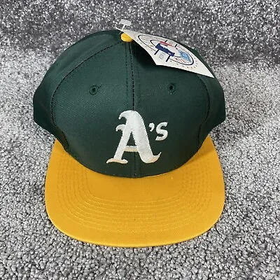 Vintage Oakland Athletics Youth Snapback Hat MLB Logo 7 90s NWT Deadstock NOS • $24.95