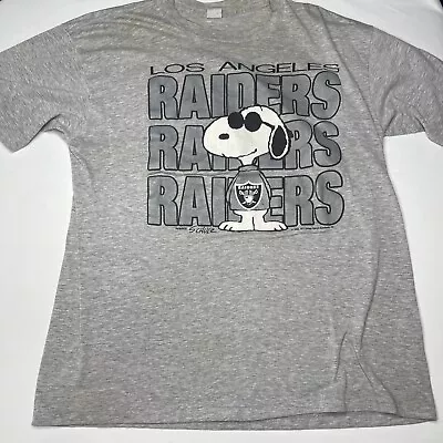 Vintage Los Angeles Snoopy La Raiders T-Shirt • $94.99