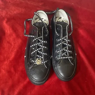 Miley Cyrus Converse All Star Black With White Stars Size 7 • $22.95