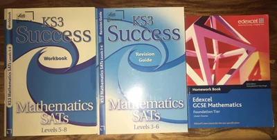£9.99 • Buy Maths Work Books & Revision Guide, Bundle, Joblot, KS3, Edexcel, SATs. GCSE