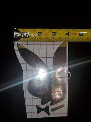 Chrome Playboy Bunny Vinyl Decal Sticker • $2.50