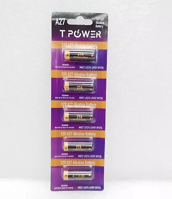 20x Tpower 27A 12V MN27 LR27 A27 L828 V27GA Alkaline Battery Garage Car Remote • $7.99