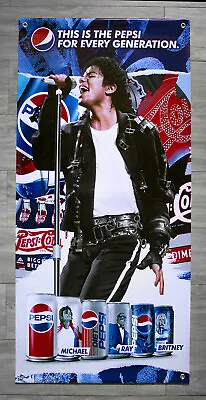 Michael Jackson PEPSI GENERATION 2018 Vinyl Banner. Limited Can Promo  • $79