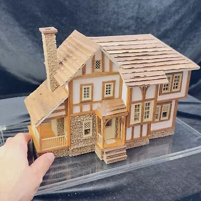 Artisan Assembled Dollhouse Miniature Furnished Tudor Dollhouse Half Scale D172 • $107.50