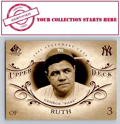 Babe Ruth 2005 SP Legendary Cuts #2 New York Yankees • $1.69