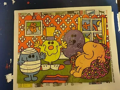 Vintage Roger Hargreaves Mr Men Jigsaw Puzzles 1970's Free P&p Read Item • £50