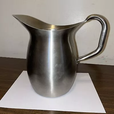 Vintage Vollrath Pitcher Stainless Steel 82030 9” Tall Extra Clean & Nice • $34.98