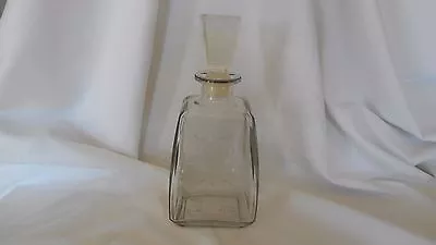 Clear Glass Liquor Decanter Bottle John McNaughton Maple Leaf Canada USA 4 (AH • $18.99