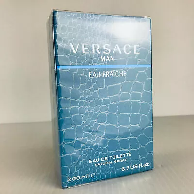 Versace Eau Fraiche Men Cologne Spary 6.7 Oz 200 Ml New In Sealed Box • $84.95