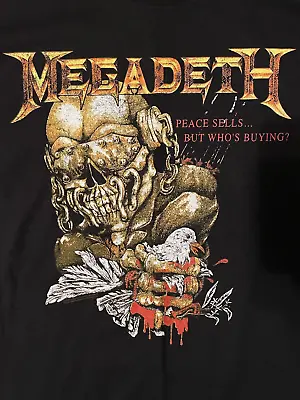 Peace Sells But Who’s Buying Megadeth Black Shirt All Size • $20.99