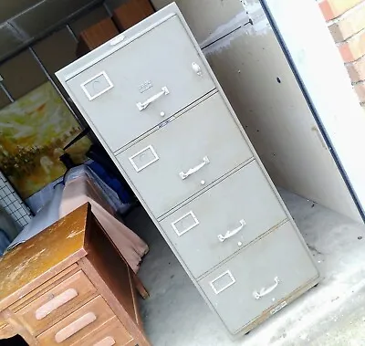 Vintage Remington Rand Safe-File Cabinet With Lock - Fireproof And Secure  • $150