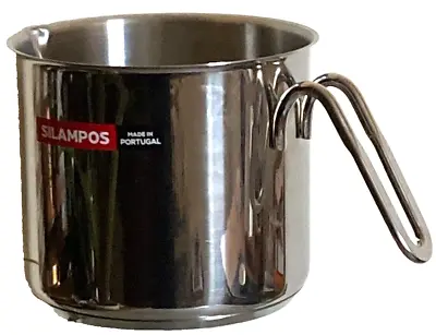 SILAMPOS Premium Quality Stainless Steel Milk Jug / Boiler 1.75 Qt Induction NEW • $22.95