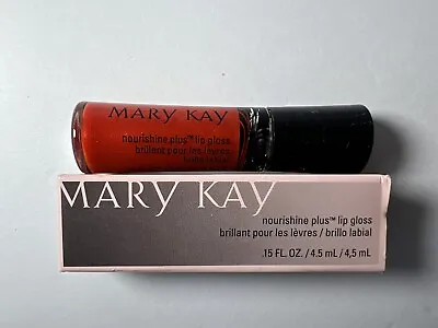 Mary Kay Nourishine Plus Lip Gloss Mango Tango 047932- New In Box .15 FL OZ • $8.46