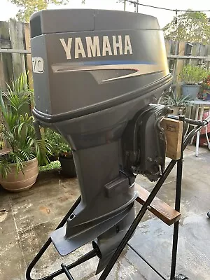 70 HP Yamaha Outboard Motor 2-Stroker 20  70TLRD 130 PSI All- Oil Injected 2006 • $3700