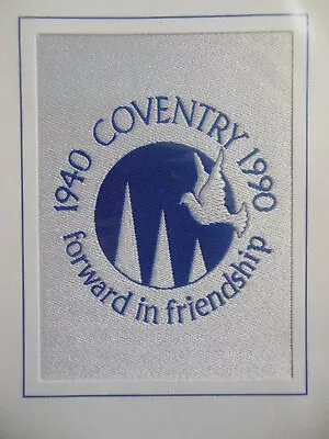 Woven Silk Greetings Card By J & J Cash (c1990) Coventry - Forward In Friendship • £9.99