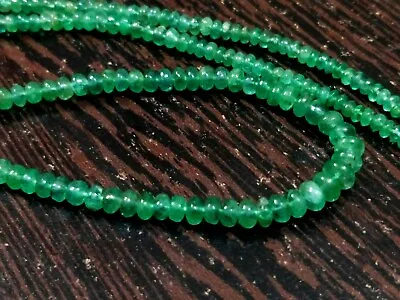 Natural Zambian Emerald Green Fire Loose Beads 8  Half Strand 3 Mm Gemstones • $160