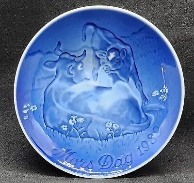 Bing & Grondahl Copenhagen Porcelain 1989 Mors Dag Mothers Day Plate Cow & Calf • $12