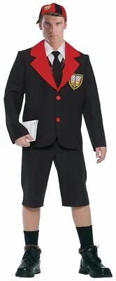 £33.99 • Buy School Boy Uniform + Hat Mens Fancy Dress Stag Party Adults Costume