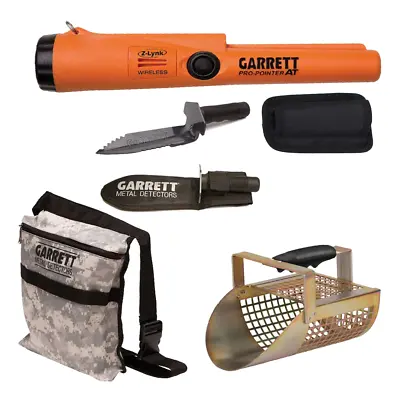 Garrett PRO-POINTER® AT Z-LYNK With Garrett Edge Digger Sand Scoop And Camo Pou • $244.58