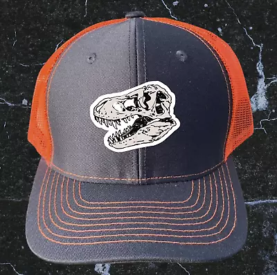 T-Rex Skull Snapback Hat 13 Color Options Baseball Trucker Dinosaur Bones NEW • $19.99