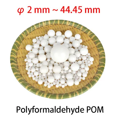 Plastic Balls Solid Round POM Bearing Industrial Polyformaldehyde White 2~50mm • $4.35