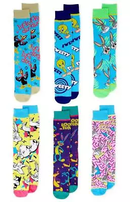 Looney Tunes Crew Socks By Bioworld - 6 Different Pairs - New With Tags • £24.76