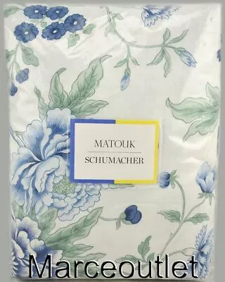 Matouk Simone Linen FULL / QUEEN Duvet Cover Sea Blue • $107.50