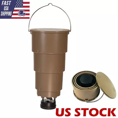 5-Gallon Plastic All-In-One Hanging Deer Feeder With Adjustable Feed Timer US • $91.49