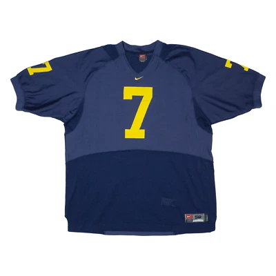 £34.99 • Buy Vintage NIKE TEAM Michigan Wolverines USA Jersey Blue 90s Short Sleeve Mens 2XL