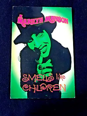MARILYN MANSON Original 1995 SMELLS LIKE CHILDREN Promo POSTCARD Unused RARE • $10.95
