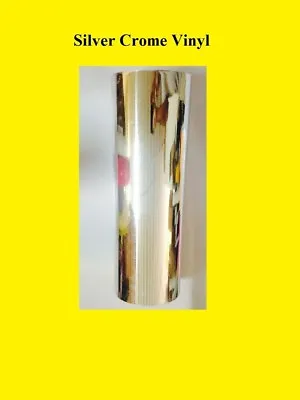 Silver Sheet Wrap Vinyl Sticker Film 12 Inch   X 10 Feet  Car Mirror Chrome  • $10.55