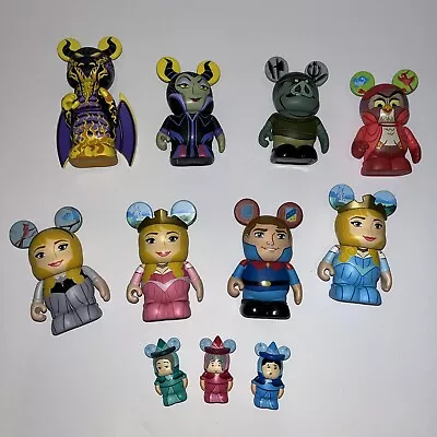 Lot Of 11 DISNEY Vinylmation 3   Sleeping Beauty Variant Aurora Chaser Fairies • $99.99