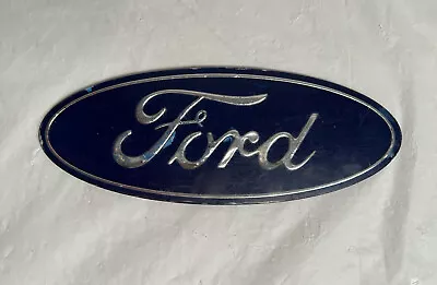 Vintage Ford Blue Oval Stick On Grill Script Emblem 6  X 2.25  • $12.49