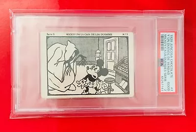 1929 Juncosa Chocolate Mickey Mouse ROOKIE PSA 2 Disney High End Collector Grail • $79000