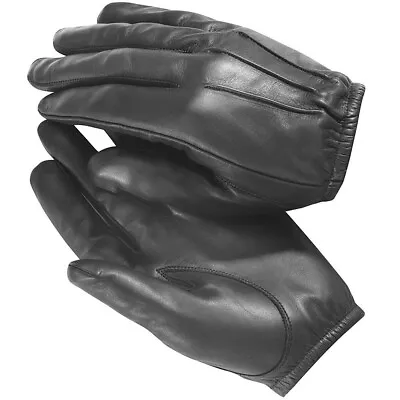 Black Leather Gloves Security SIA Police Securit • $13.98