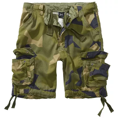 Brandit Urban Legend Mens Army Cargo Combat Shorts Cotton Swedish M90 Camo • $114.35