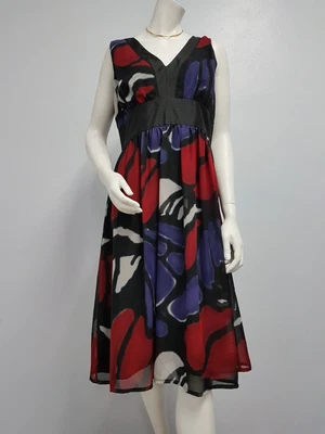 $45 • Buy Jump Pattwrn Tank Dress Size 14 (20a) BNWT