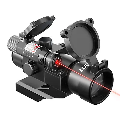 Green Red Dot Sight 4MOA Reflex Sight W Red Laser Cantilever Mount For 20mm Rail • $29.99