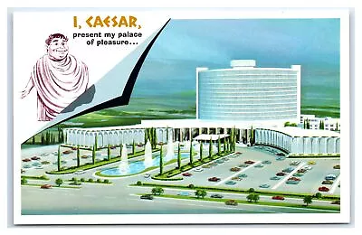 Las Vegas NV Postcard-  I CAESAR PRESENT MY PALACE OF PLEASURE CAESAR'S PALACE • $8.99