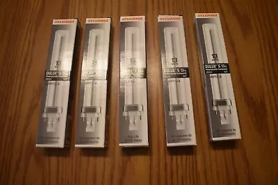 Sylvania Dulux S 13W Compact Fluorescent Bulb 20331 Lot Of 5 NEW FREE SHIPPING • $14.95