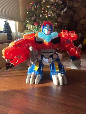 Playskool Heroes Transformers Rescue Bots 9” Optimus Primal T-Rex (Talking) • $29