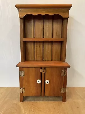 Vintage STEP-BACK CUPBOARD-Hutch-Table Top-Child’s Toy-Salesman’s Sample? • $59.95