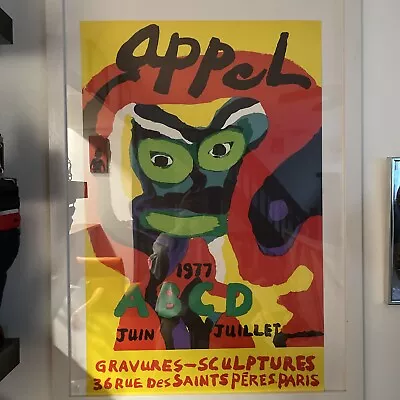 Karl Appel 1977 Rare Show Poster Paris Original  • $65